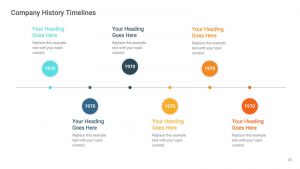 Simple Company History Timelines PowerPoint Templates