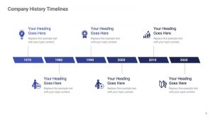 Company History Timelines PowerPoint Templates PPT Presentation Slides Designs