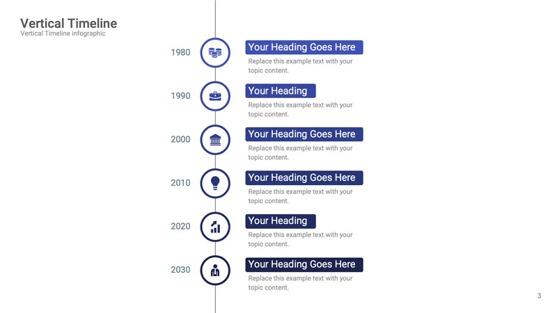 microsoft office verticle timeline template