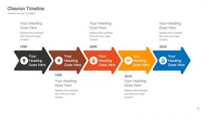 Top High-Quality and Professional Chevron Timelines Diagram PPT Template
