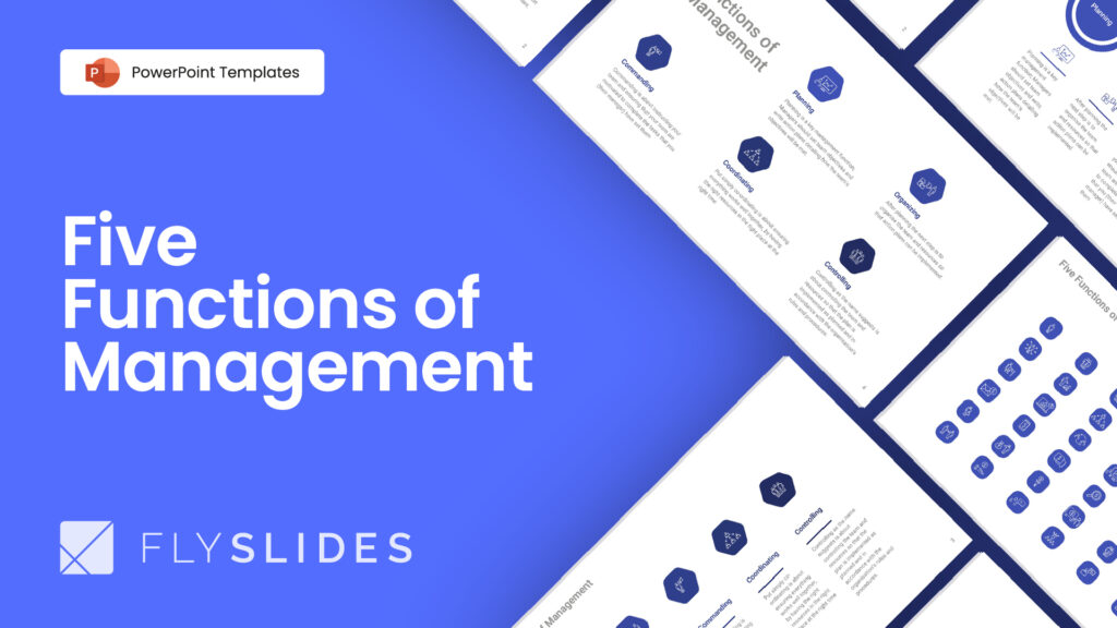 Five Functions of Management PowerPoint (PPT) Template