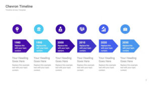 Animated Arrow Timelines for Google Slides Themes