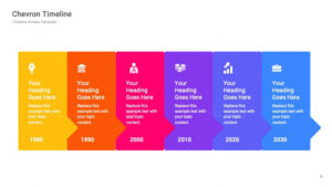 Buy and Download for Free Arrow Timelines Diagram Google Slides Templates