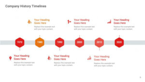 Unique Company Timeline Infographics