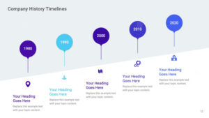 Animated Company History Timelines for Google Slides Themes