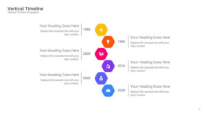 Top-quality Vertical Timelines Diagram Google Slides Templates