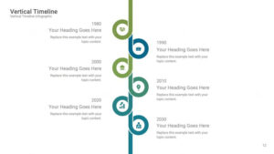 Comprehensive Vertical Timelines Diagram Google Slides Templates