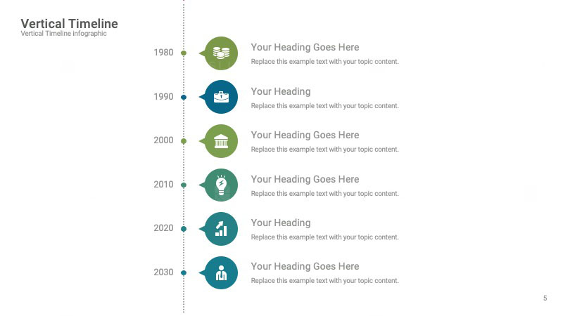 Vertical Timelines Diagram Google Slides Templates Themes FlySlides