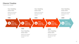 Timelines and Roadmaps Slides using Arrow Designs