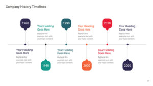 Premium Company History Timeline Diagram PDF Download