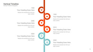 Comprehensive Vertical Timeline Infographics