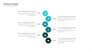 Vertical Timeline for Year Based Analysis Keynote Slides
