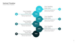 Vertical Timeline for Product Promotion Keynote Slide