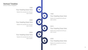 Best Vertical Timeline Diagram Keynote Template to Download