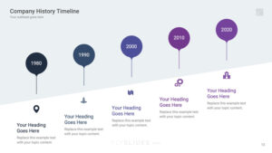 Best Company Timeline Template for Google Slides Presentations