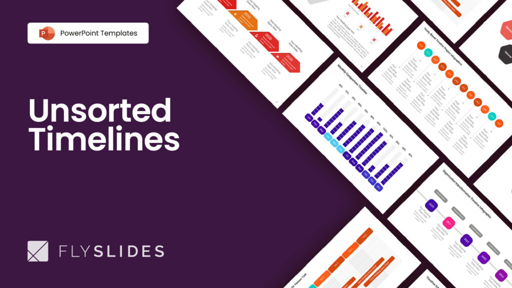 Unsorted Timelines Infographic Diagrams PowerPoint (PPT) Template