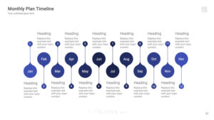 Detailed Vertical Timelines for Google Slides Presentations