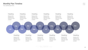 Buy and Download the Comprehensive Monthly Plan Timelines Google Slides Presentations