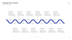 Buy and Download the Comprehensive Monthly Plan Timelines Google Slides Presentations